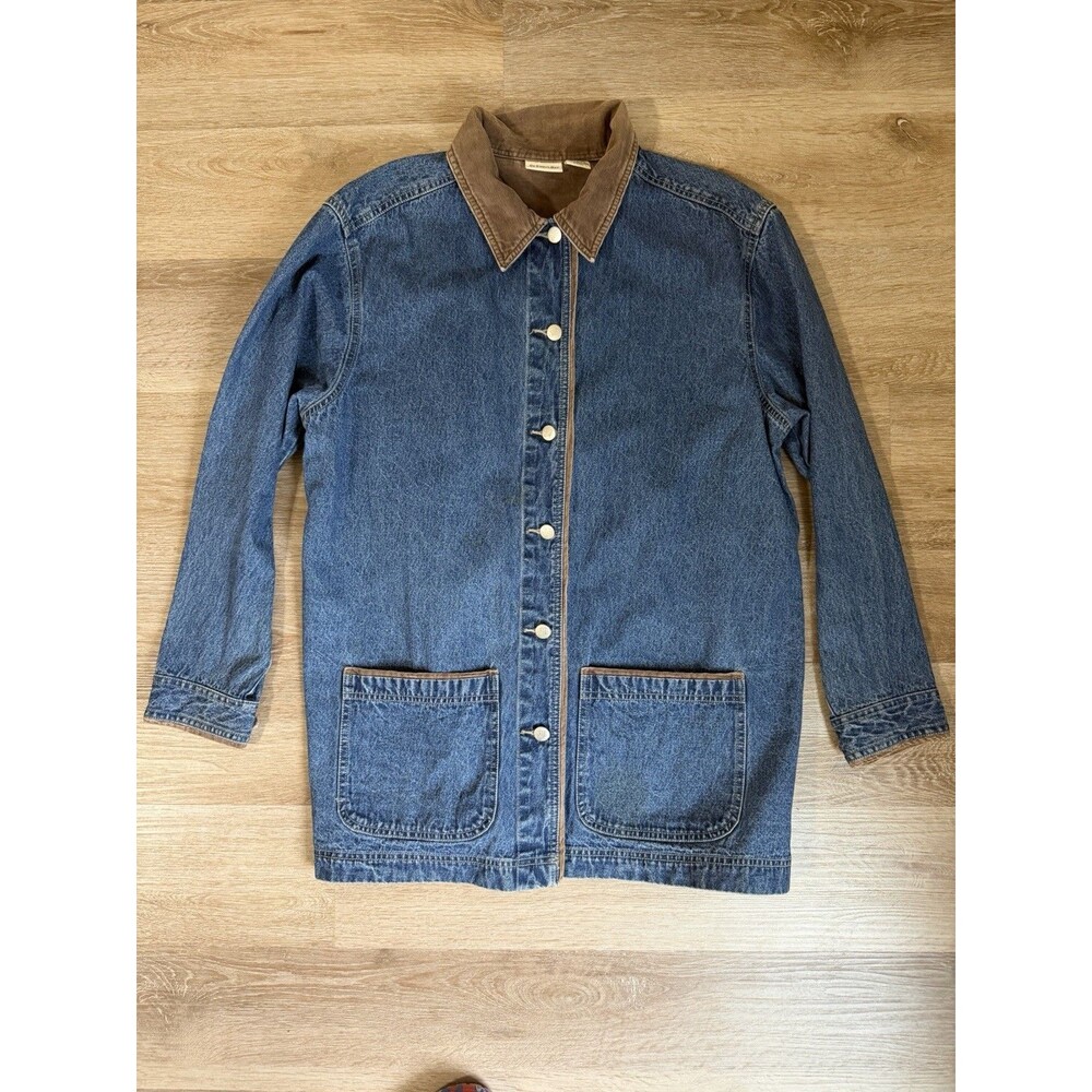 Vintage St John’s Bay Denim Chore Coat Barn Jacket Women’s Oversized Large Fall